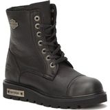 Harley Davidson Tums Bot 36-40 Black Baskılı Deri - Siyah