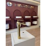 Harmeh Concept 5957 G Şelale Çanak Lavabo Bataryası Gold