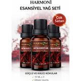 Harmoni Afrodizyak Esansiyel Uçucu Koku 3X10ML Difüzör Esansı Buhurdanlık Yağı ve Oda Kokusu - AFRODİZYAK