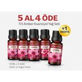 Harmoni Amber Esansiyel Uçucu Koku 10ML Difüzör Esansı Buhurdanlık Yağı ve Oda Kokusu 5AL 4öde