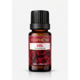 Harmoni Gül Saf Esansiyel Uçucu Yağ Buhurdanlık Yağı Difüzör Esansı Aromaterapi Ortam Koku 10ML - Şeffaf