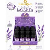 Harmoni Lavanta Çiçeği Esansiyel Uçucu Koku 10ML 12'li Stant Difüzör Esansı Buhurdanlık Yağı ve Oda Kokusu