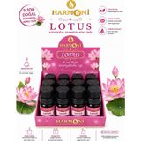 Harmoni Lotus Çiçeği Esansiyel Uçucu Koku 10ML 12'li Stant Difüzör Esansı Buhurdanlık Yağı ve Oda Kokusu