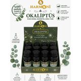 HARMONİ OKALİPTÜS Esansiyel Uçucu Koku 10ML 12'li Stant Difüzör Esansı Buhurdanlık Yağı ve Oda Kokusu