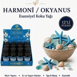 Harmoni Okyanus Esansiyel Uçucu Koku 10ML 12'li Stant Difüzör Esansı Buhurdanlık Yağı ve Oda Kokusu