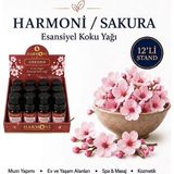 Harmoni Sakura Çiçeği Esansiyel Uçucu Koku 10ML 12'li Stant Difüzör Esansı Buhurdanlık Yağı ve Oda Kokusu