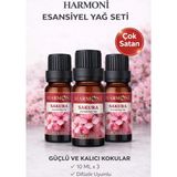 Harmoni Sakura Çiçeği Esansiyel Uçucu Koku 3X10ML Difüzör Esansı Buhurdanlık Yağı ve Oda Kokusu