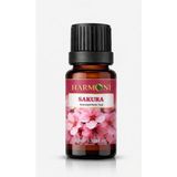Harmoni Sakura Saf Esansiyel Uçucu Yağ Buhurdanlık Yağı Difüzör Esansı Aromaterapi Ortam Koku 10ML - Şeffaf