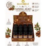 Harmoni Sandal Ağacı Esansiyel Uçucu Koku 10ML 12'li Stant Difüzör Esansı Buhurdanlık Yağı ve Oda Kokusu