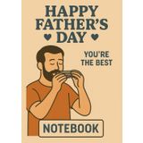 Harmonica Dad | Notebook, format A5: Squared Grid Notebook | 100 Sheets (200 Pages) | Glossy Cover | Perfect Gift for Father's Day