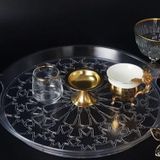 Harmony As142 Saray Yuvarlak Kristal Tepsi