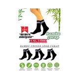 Harmony Collectıon Spor Tenis 4 Çift Kolej Çizgili Çorap Beyaz Dikişsiz Premıum Socks Siyah