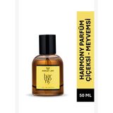 Harmony Kadın Parfüm EDP 50 ML | Çiçeksi & Meyvemsi |Çilek, Ananas, Şakayık| Amber Renkli Cam Şişe