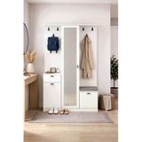 Harmony Partmanto Vestiyer Ayakkabılık 106X190x39 Cm Beyaz - Modern Tasarım