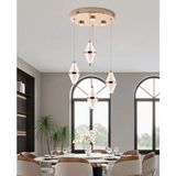 Harold 4'lü 24 Watt Yuvarlak Gold Ledli Modern Salon Avize