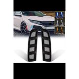 Harphour Honda Civic Fc5 2016-2021 Uyumlu Typer Ön Led SADECE TYPER TAMPON Uyumlu 3 Renk İthal