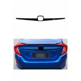 Harphour Honda Civic FC5 Bagaj Logo Çıtası (2016-2021) Parlak Siyah Plastik – Çift Taraflı Bantlı