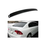 Harphour Honda Civic FD6 (2006-2011) Uyumlu Cam Üstü Düz Spoiler Pianoblack İthal ABS Plastik Parlak Siyah