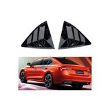Harphour Skoda Octavia Mk4 Uyumlu Kelebek Cam Vizörü 2021+ Parlak Siyah Plastik İthal