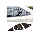 Harphour Toyota Aksesuar Corolla Uyumlu Kelebek Cam Vizörü Piano Black 2019-2021