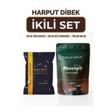 Harput Dibek İkili Set 100 Gr Türk Kahvesi + 200 Gr Sütlü Toz Menengiç Kahvesi (Toplam 300 Gr)