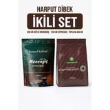 Harput Dibek İkili Set 200 Gr Sütlü Toz Menengiç Kahvesi + 250 Gr Espresso Premium Blend