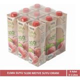 Harras %100 Elma Suyu 9 x 1 Litre | Katkısız Gerçek Meyve Suyu | Alerjen Içermez - 9 lt