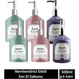 Harras Daycare Beyaz Yasemin, Lotus Çiçeği ve Marsilya Gülü Sıvı Sabun 500 ml x 6 Adet