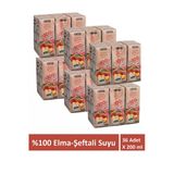 Harras Elma Şeftali Suyu %100 Meyve Suyu Oranı Şeker İlavesiz 36 Adet X 200 Ml