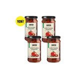 Harras Güneşte Kurutulmuş Domates Doğal Katkısız 280 Gr 4 Adet Kavanoz (Süzme 160 Gr X 4)