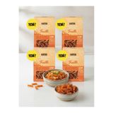 Harras Kırmızı Mercimekli Fusilli Makarna 240 g x 4 Adet - Glutensiz & Yüksek Proteinli Set