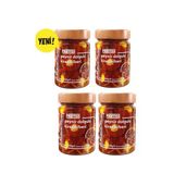 Harras Peynir Dolgulu Kiraz Biberi Kuzey Makedonya Gurme Meze Kahvaltılık Acı Tatlı 4X330g Set