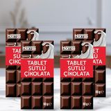 Harras Sütlü Tablet Çikolata 80 G x 4 Adet - 80 gr