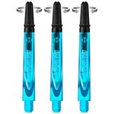 Harrows Darts Technology Carbon 360 şaft, Thor-Sports Rotating Carbon top (kısa, deniz mavisi)