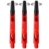 Harrows Darts Technology Carbon 360 Şaft, Thor-Sports Rotating Carbon Top (orta, kırmızı)