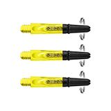 Harrows Darts Technology Carbon 360 Şaft, Thor-Sports Rotating Carbon Top (orta, sarı)