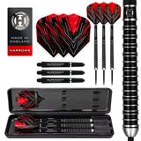 Harrows SUPERGRIP Ultra Dart Seti, %90 Wolfram Çelik Uçlu. 21 g, 22 g, 23 g, 24 g, 25 g, 26 g, 28 g ve 30 g olarak mevcuttur – Supergrip karbon şaftlar dahil, Supergrip kanatları (21 g)