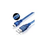 Harry 1.5 Metre Ps3 Joystick Kol Şarj Kablosu 5 Pin Mini Usb Ipod Şarj Kablosu Şeffaf 1.Kalite