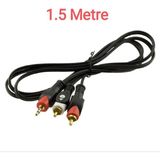 Harry 1.5 Metre Stereo 3.5Mm To 2 Rca Kablo Aux 5+1 Ses Sistemi - 1.5M