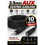 harry 10 Metre Stereo 3.5mm Ses Uzatma Aux Kablosu - Kulaklık Hoparlör Ses Uzatma 10 mt