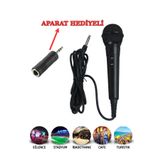 harry 2.5 Metre Kablolu Dinamik Mikrofon Karaoke Hoparlörü Profesyonel Pc Müzik Kayıt İçin El Mikrofon