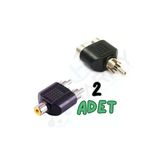 harry 2 Adet 1 Erkek Rca - 2 Rca Dişi Jak Jack Rca Fiş To Çift Dönüştürücü Çevirici Çoğaltıcı
