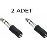 Harry 2 Adet 3.5 mm 6.3 mm Jack Çevirici Piyano Için Kulaklık Çevirici