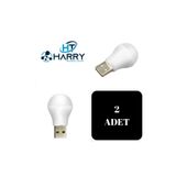 harry 2 Adet 5 Volt 1 Amper Mini Usb Gün Işığı Led Ampul Gece Lamba Okuma Işığı Çocuk Odası Lambası