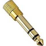 Harry 3.5 mm 6.3 mm Gold Jack Çevirici Piyano Için Kulaklık Çevirici - Altın