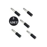 harry 5 Adet 3.5 Mm 6.3 Mm Jack Çevirici Piyano Için Kulaklık Çevirici