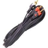 Harry 5 Metre Yüksek Kalite Stereo 3.5mm To 2 Rca Kablo Aux 5 1 Ses Sistemi - 5m Alltın Uç