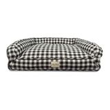 Harry Barker Siyah Buffalo Check Şezlong Medium