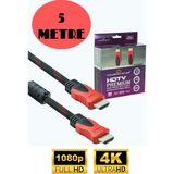 Harry HDMI Kablo 1.kalite 3D 4K 1080P Monitör Uydu Alıcısı Pc Uyumlu HDMI Kablosu - 5,5 m