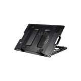 harry Notebook Laptop Yükseltici Boyun Bel Koruma Standı Soğutuculu 5 Kademeli Işıklı 13 Cm Fanlı